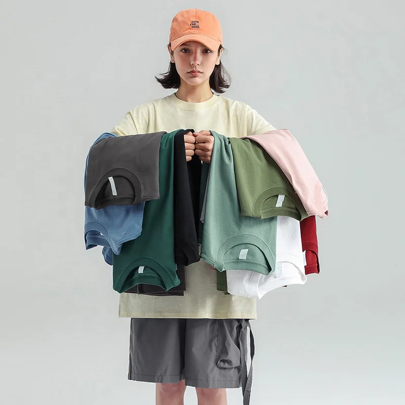 JALOFUN China Supplier High Quality 100% Cotton Tshirt Custom Plain Blank Tshirt Shirt Short Sleeve In The Bulk