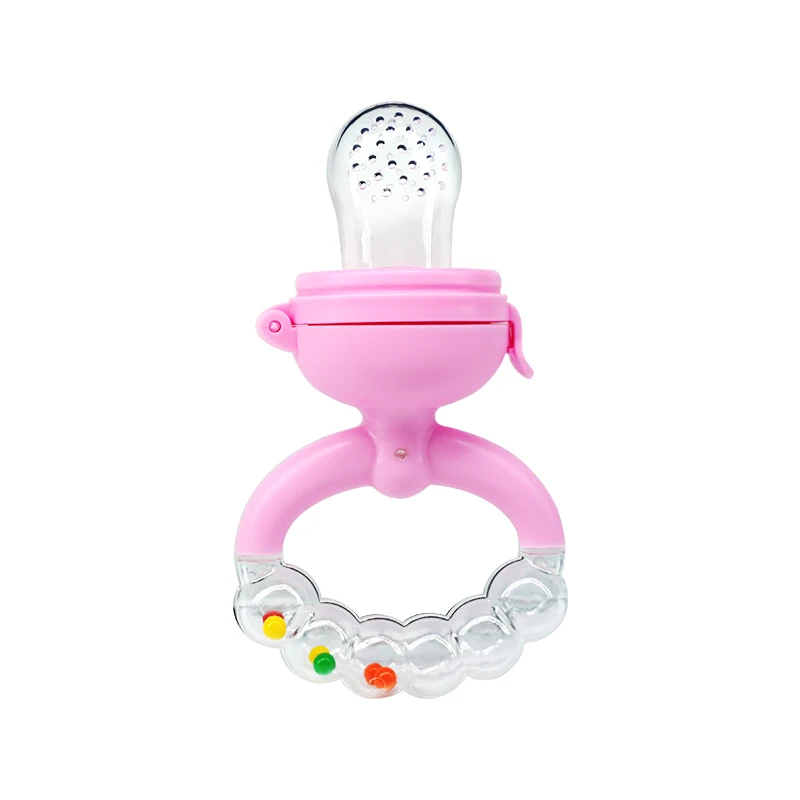 Legenday New Design Baby nipple Supplies & Products Bell Baby Feeding Set rattle Silicone Baby Feeder Fruit Food pacifier