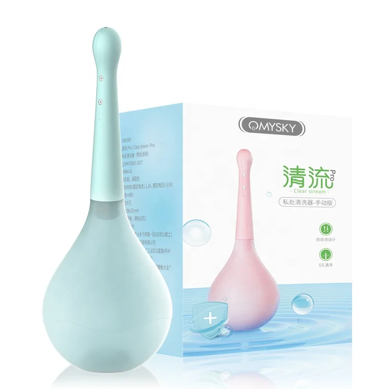Medical Silicone Enema Masturbation Deep Cleaning Container Anal Douche Bulb Vagina Cleaner Health Hygiene Tool