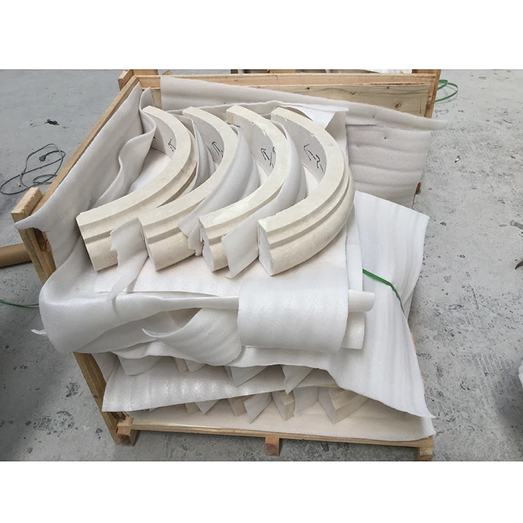 Aran Beige Marble Outdoor Column Capital Design