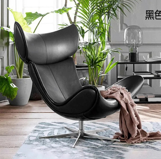 Nordic luxury imola modern relaxing recliner leisure living room fiberglass lounge sofa chair leather chair set accent chair