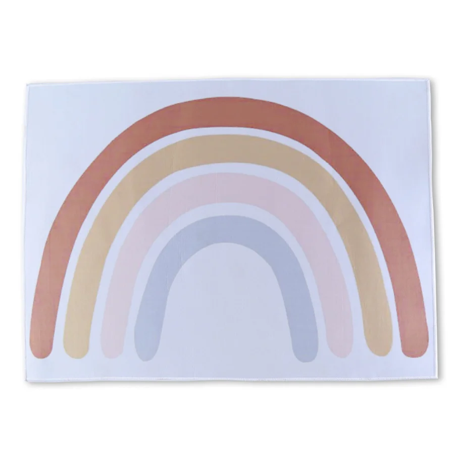 Детская комната в скандинавском стиле PLHMIA ins Радужный коврик одеяло для ползания симпатичная детская игра ползание слайд напольный коврик Детская фотография