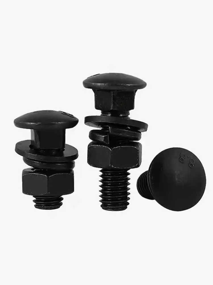 M8 Carbon Steel Din603 Mushroom Head square Neck Carriage Bolt with Hex Nut