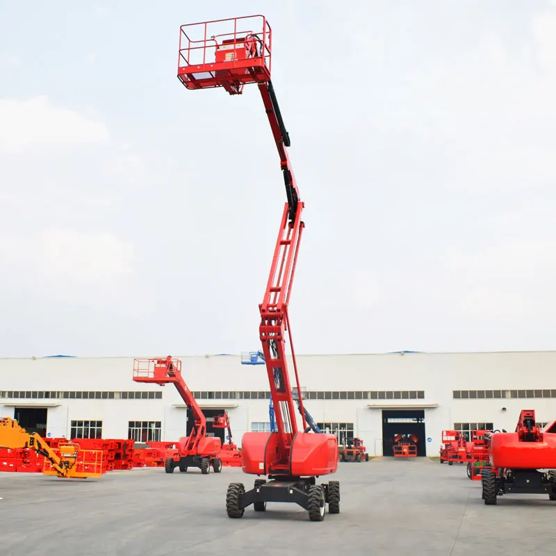 14m 16m 18m Self Propelled Articulated Boom Lift Aerial Work Platform boom lift