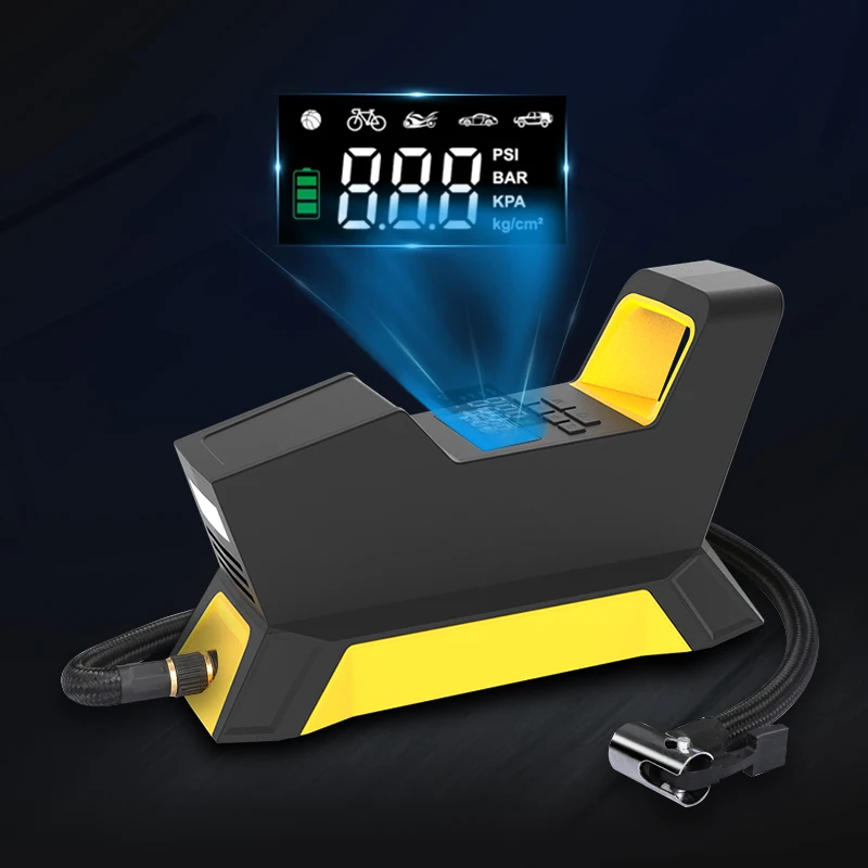 CARSUN Cordless Electric LED Flashlight Electric 12V Car Motorcycle Inflator High Pressure Tire Inflator Bicycle Tire Inflators