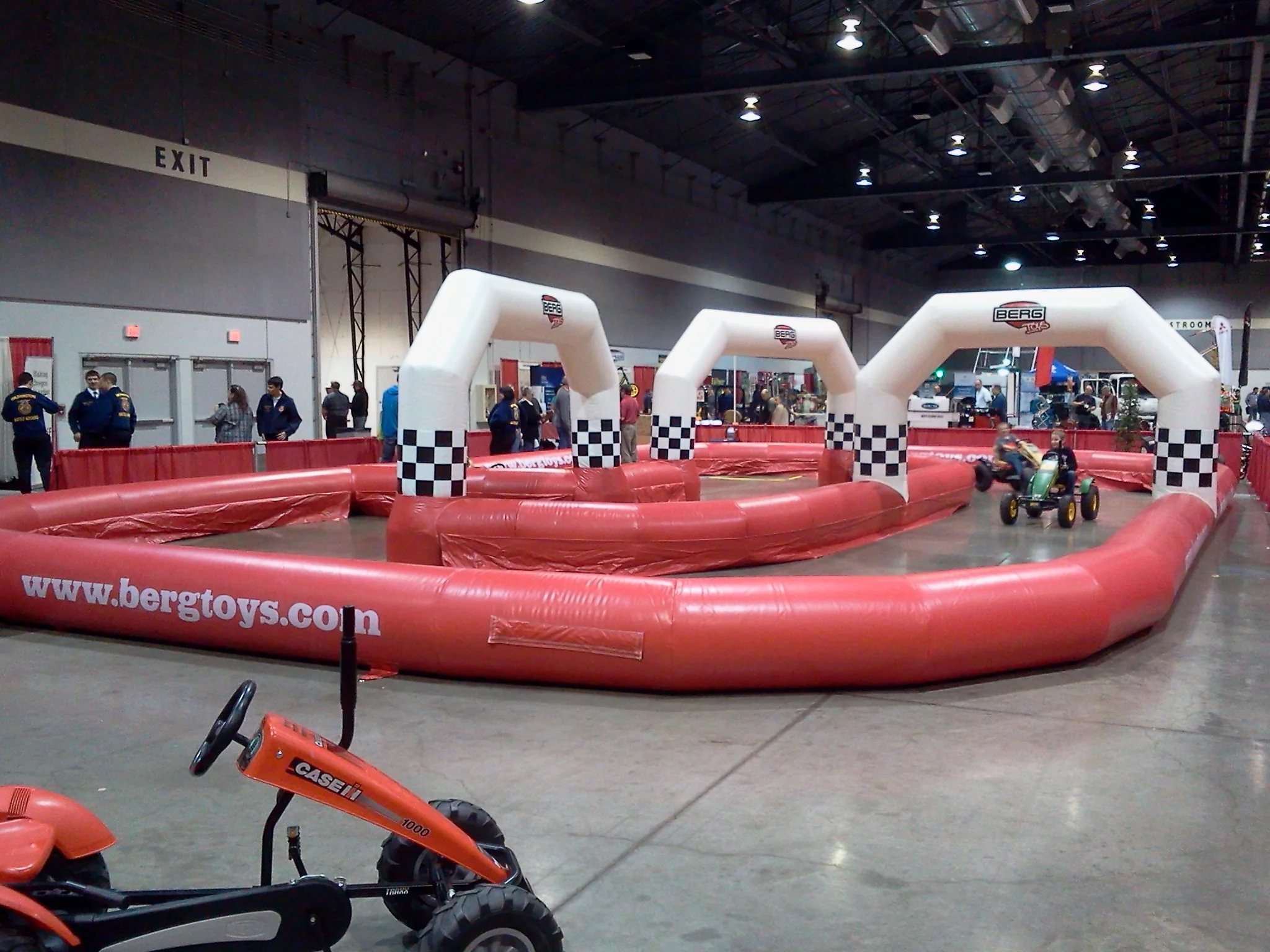 Commercial Customized Inflatable Quad Bikes/Didi Car/Go Karts Track Challenging Inflatable Race Track