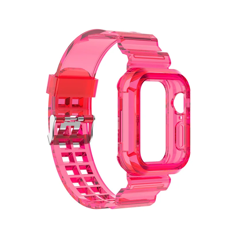 TPU Silicone Environmentally Friendly Transparent Fashionable Watch Strap for Apple Watch