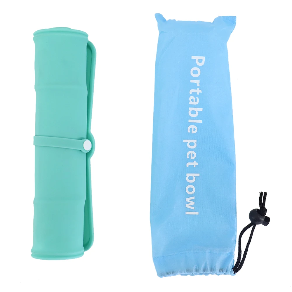 Wholesale New Foldable Dog Cat Food Feeding Mat Silicone Collapsible Portable Pet Feeding Mat With Bowl For Travel with Pet