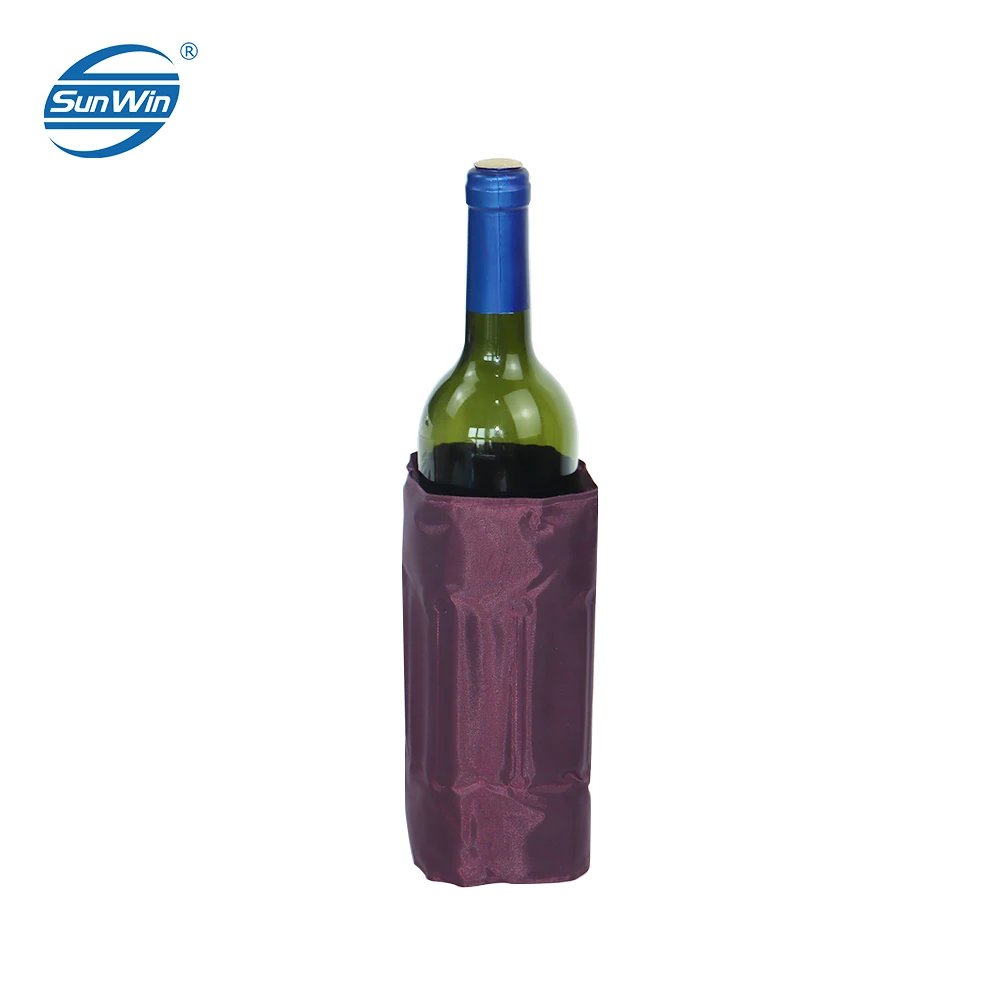 OEM New Material Reusable Flexible Wine Bottle Cooler For Standard Size Bottles  to Keep Wine Cold