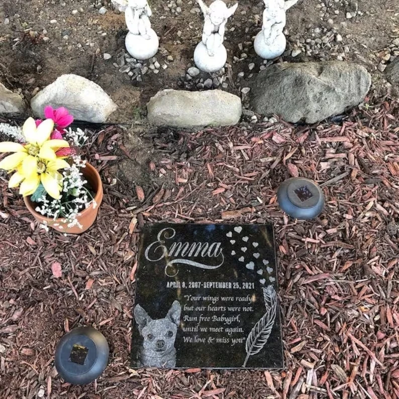 Dog Memorial Stone Pet Memorial Stone Pet Grave Markers Pet Dog Memorial Gift Tombstone Gravestone