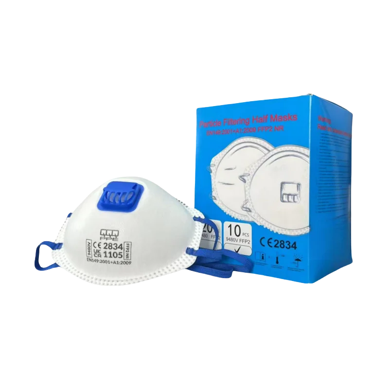 Disposable dust filter ffp2mask ce EN149 mask with filter for painting welding masks ffp2 kn95