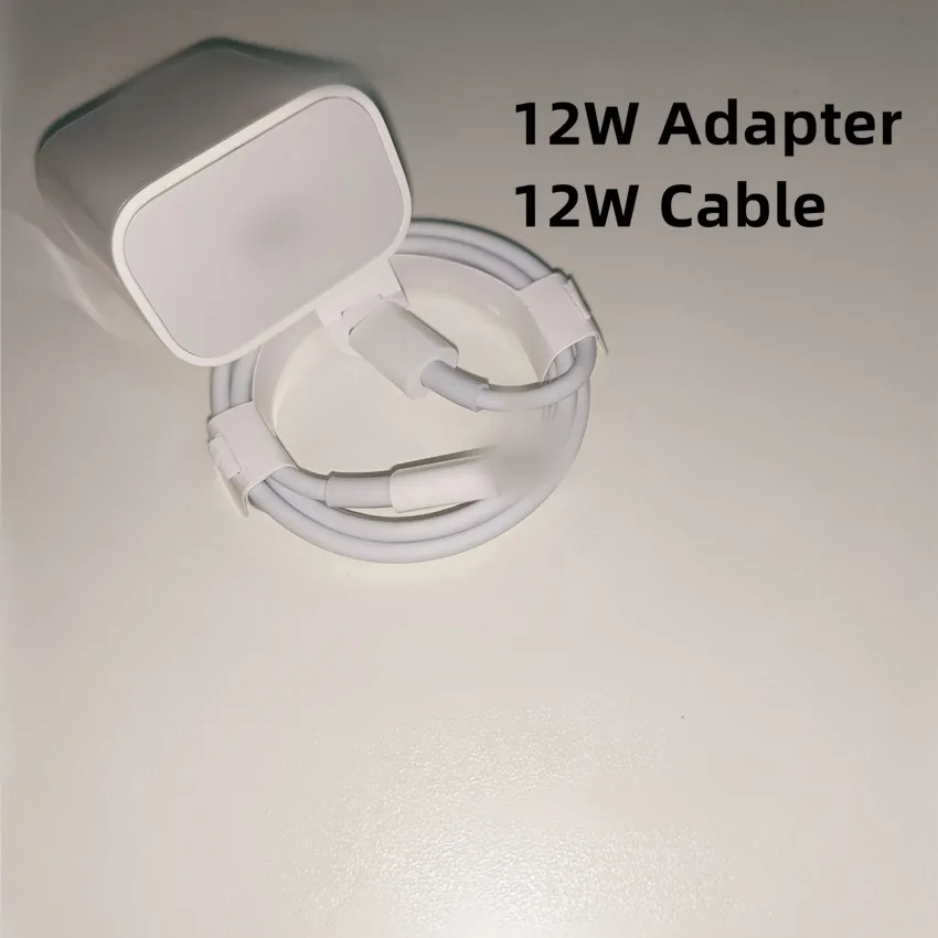 12W EU US Plug USB-C Power Adapter PD Type C Cable for iphone 12 13 Pro