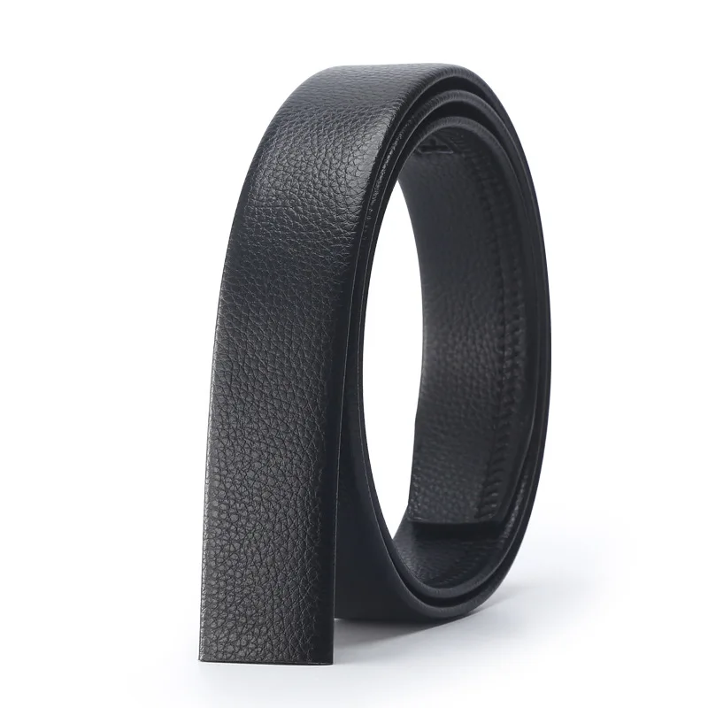 No belt for men, scratch-proof, automatic buckle, young and middle-aged crocodile leather