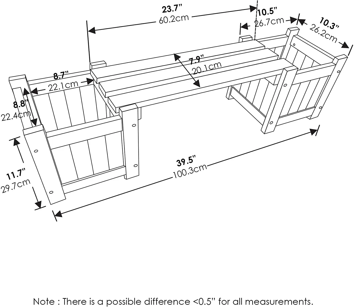 Outdoor Natural  Wood Planter Box Barrel Wood Flower Pot Buckets