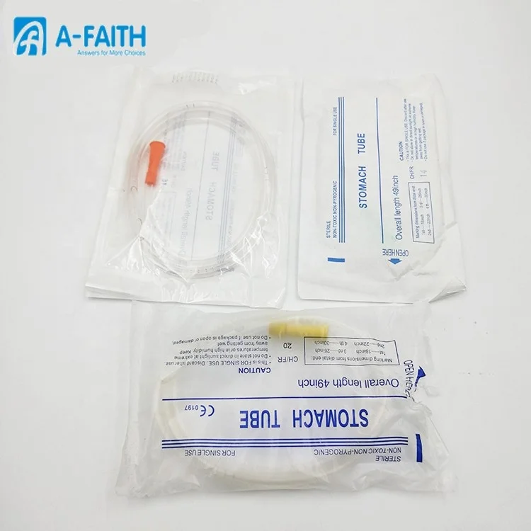 CE Approved Medical Single use Disposable Non-toxic latex Stomach feeding Tube silicon Gastric Tube Medical Nasal Feeding Tube