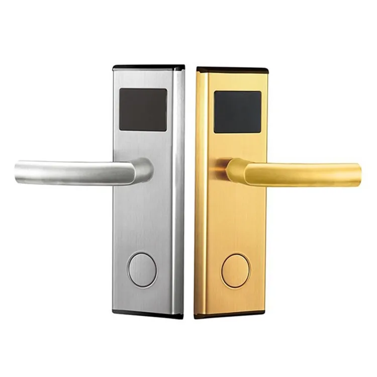 
RFID door handle lock, key card door lock,smart hotel door lock systems 