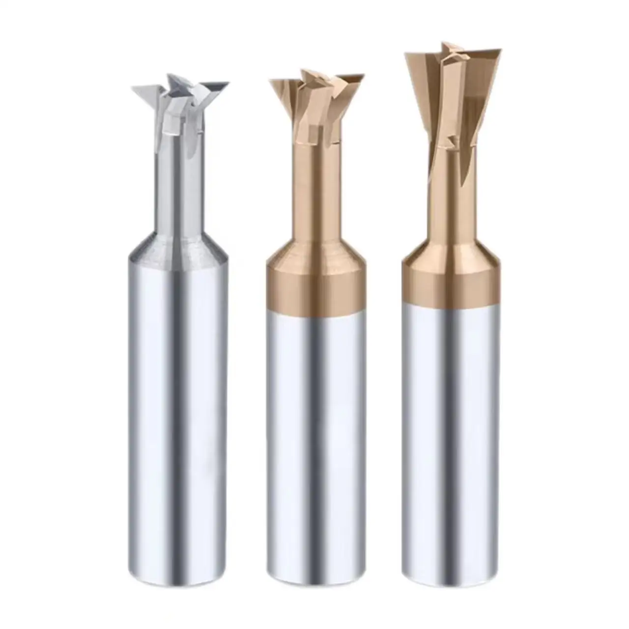 T-shaped Dovetail End Mill Solid Tungsten Carbide Endmills Milling Cutter 45 60 Degree Chamfer CNC Tool Lathe Router Bit