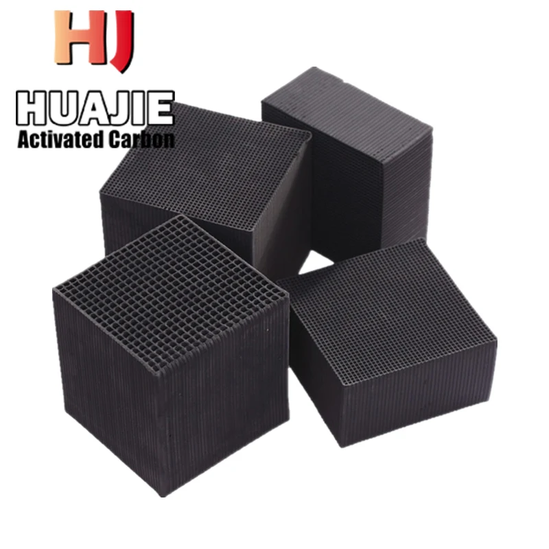 Air purification treatment and filter discharge Honeycomb Activated Carbon