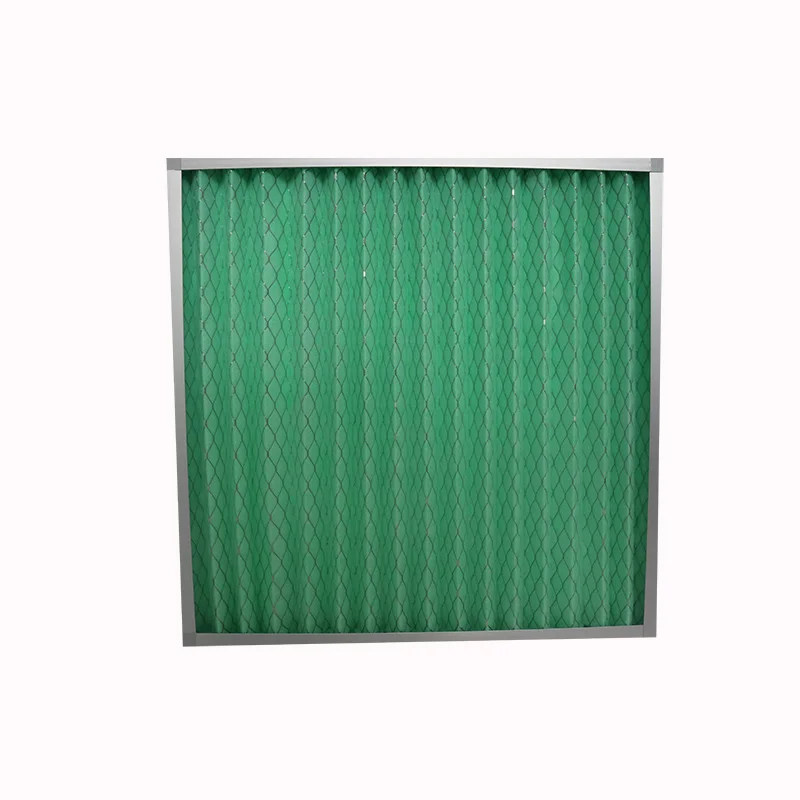 High Quality Customized Manufacturing Pleated Cardboard Frame Folded Panel Air Filter Air-condition Unit Filter
