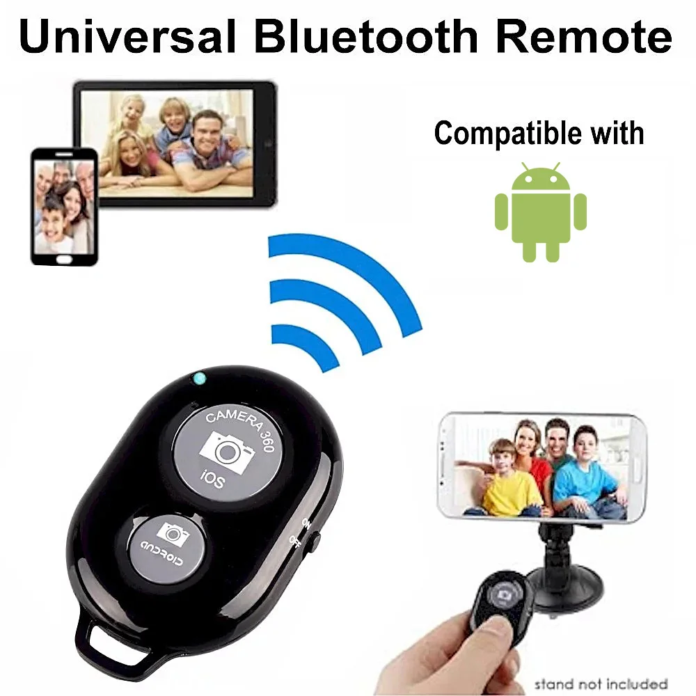  Portable Selfie stick Tripod Wireless Blue BT Tooth Camera Remote Shutter For Smartphones