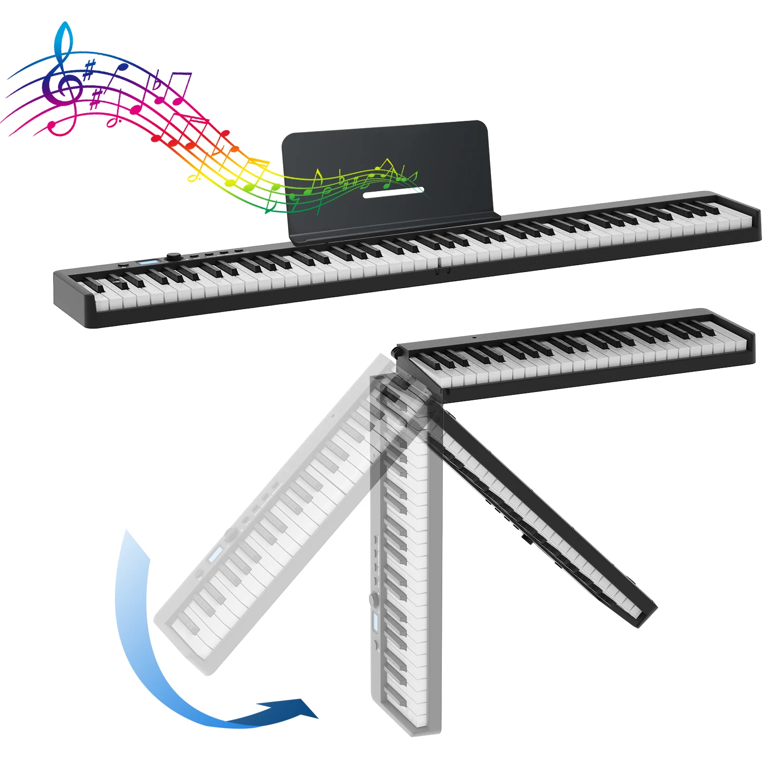 Hot foldable piano music instrument piano 61 keys 88 keyboard piano with stand
