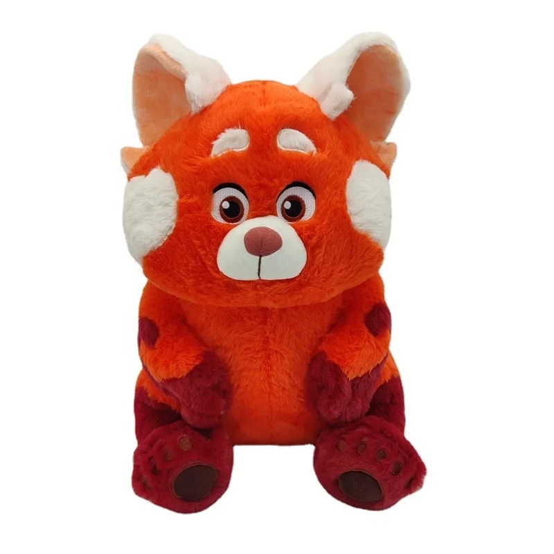 Новая игра DL140 превращение в красную игрушку плюшевая маленькая красная панда игрушка 30 см медведь маленький