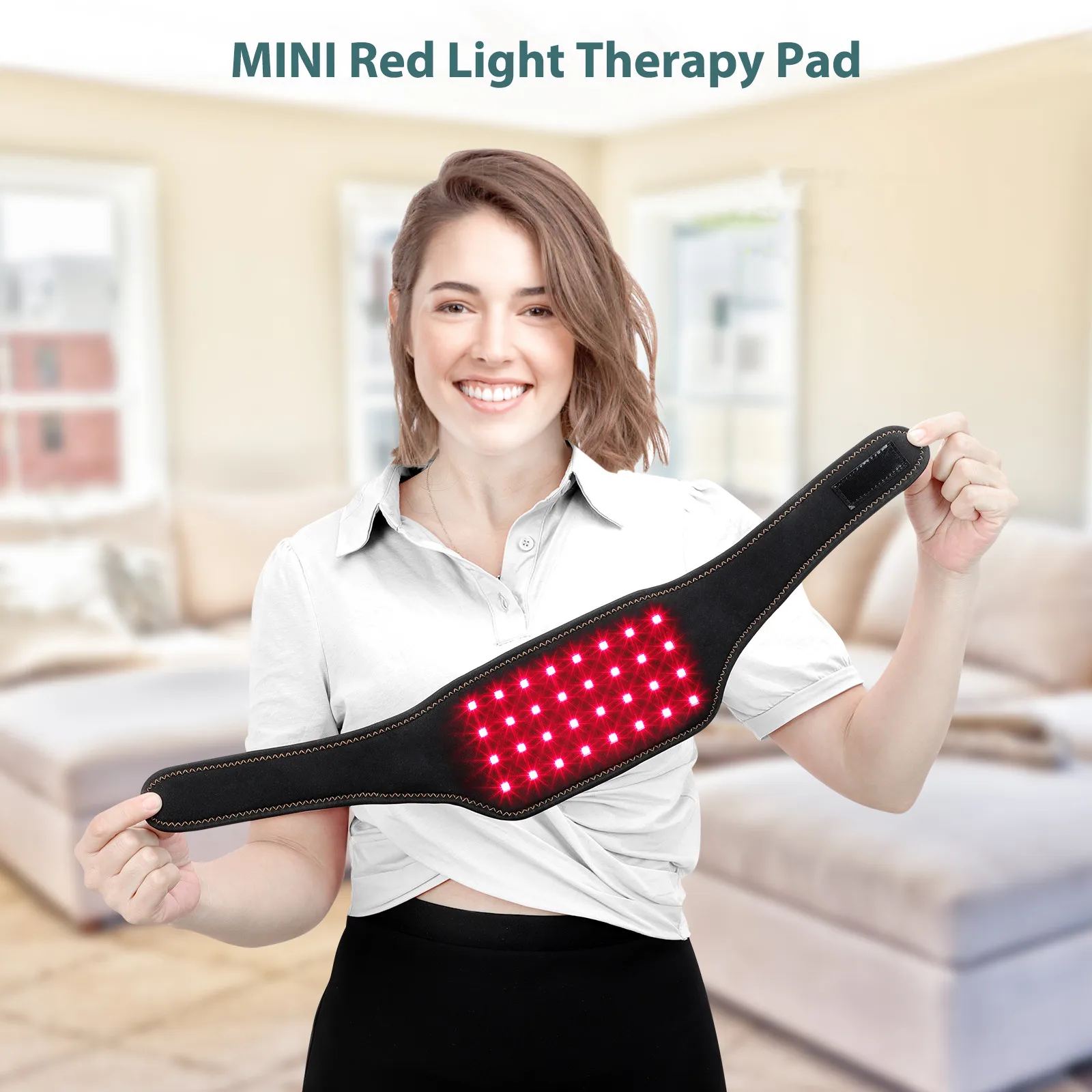 MEETU Promotions Red Light Therapy Wrap  light led neck therapy 660nm 850NM LED Therapy Home Use