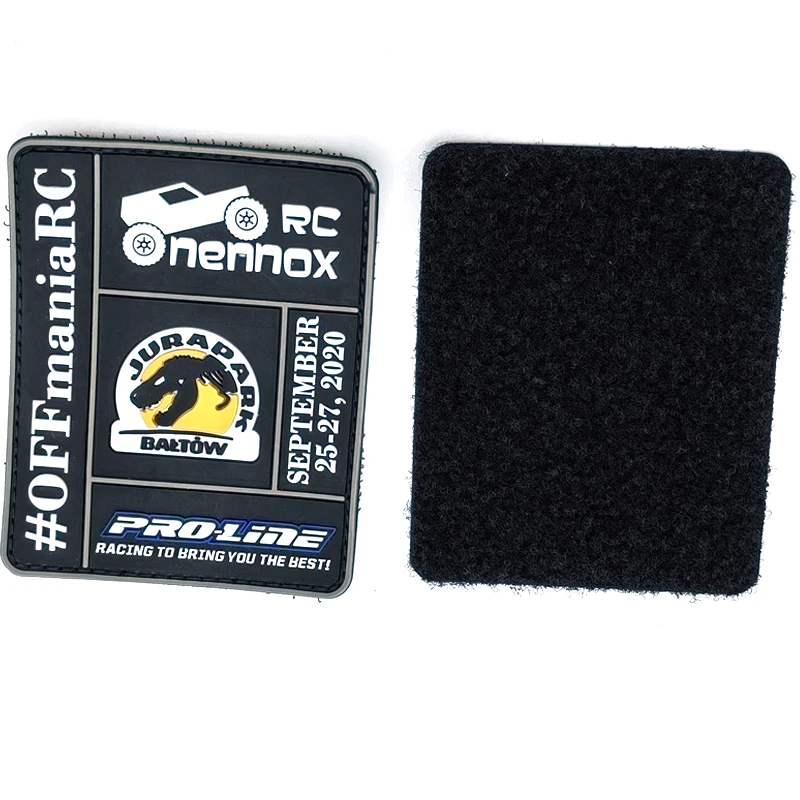 Clothing Labels Accessories Maker Custom Embossed 3D Brand Name Logo Soft PVC Rubber Patches for Hats