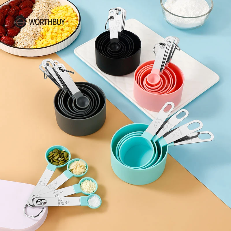 Low price Measuring Cup Measuring Spoon Scoop Tea Coffee Kitchen Gadget Sets Baking Accessories Measuring Cake Tools Scales Set
