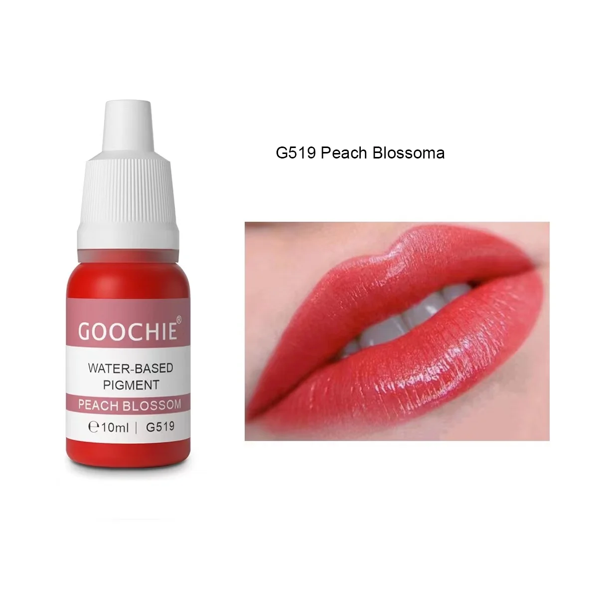 Goochie 18 colors semi organic liquid water based micro pigment EU standard machine permanent makeup pigment
