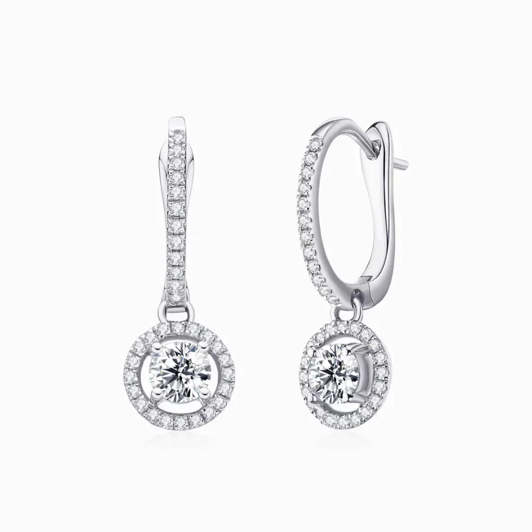 BAROLI  new arrival customize Trendy 18K soild Gold Fashion diamond hoop Earrings for women 2023