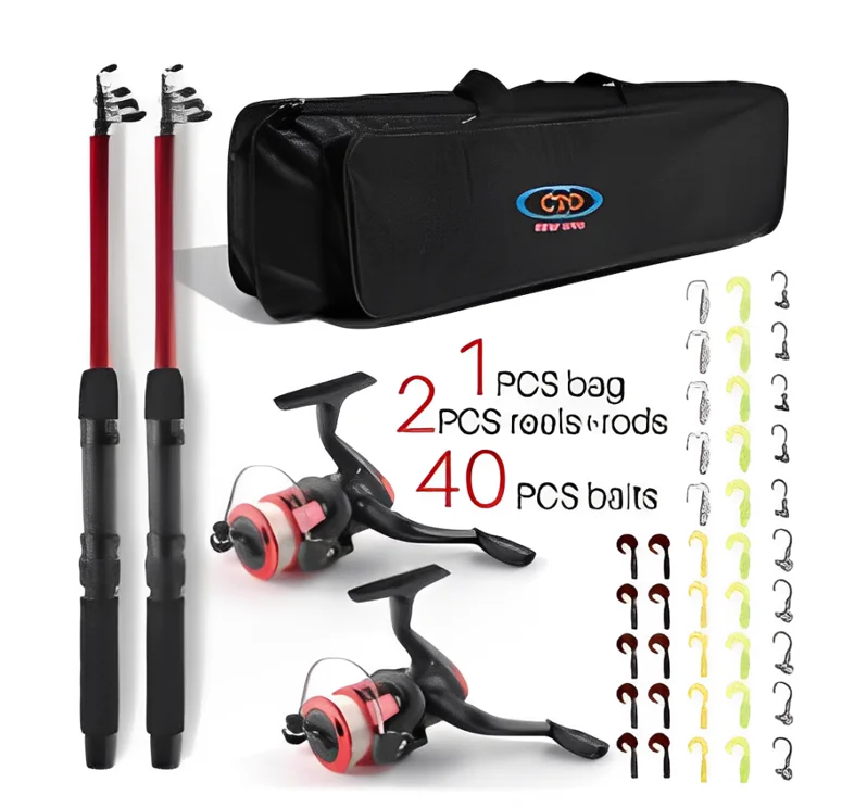 CTO Super Mini Sea Rod Spinning Wheel Set Factory Price Fishing Rod And Reel Combo Full Set Fishing Pole Combo  for sale