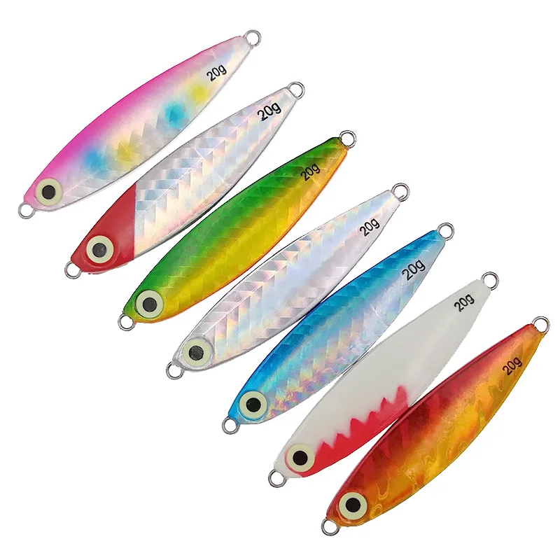 2020 Hot Products10g 15g 20g 30g metal slow jigging lure saltwater with lead fishing lure