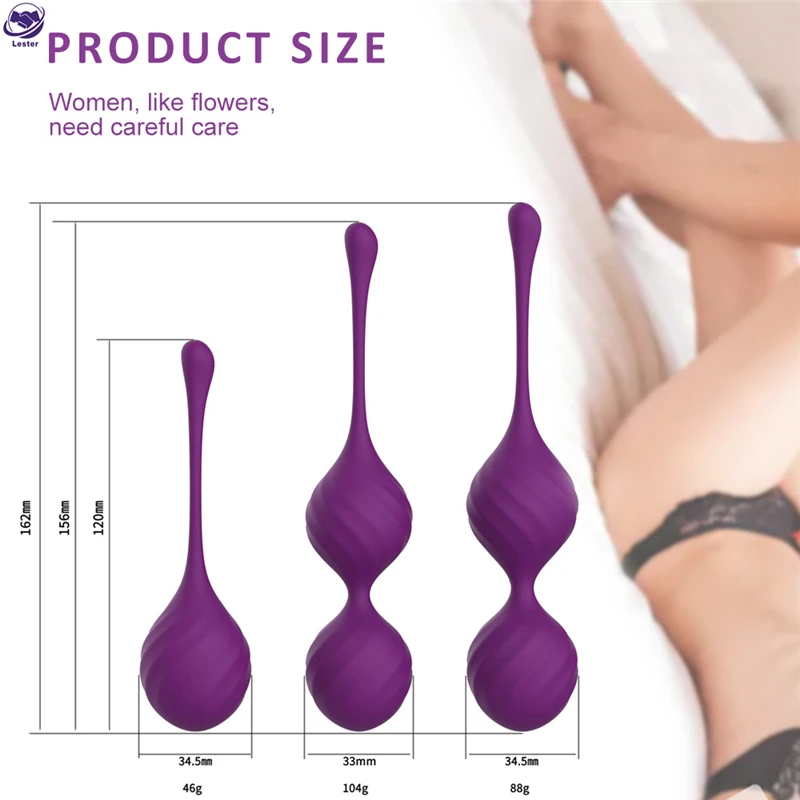  High quality silicone Smart Ball Vaginal Dumbbell Kegel Tighten