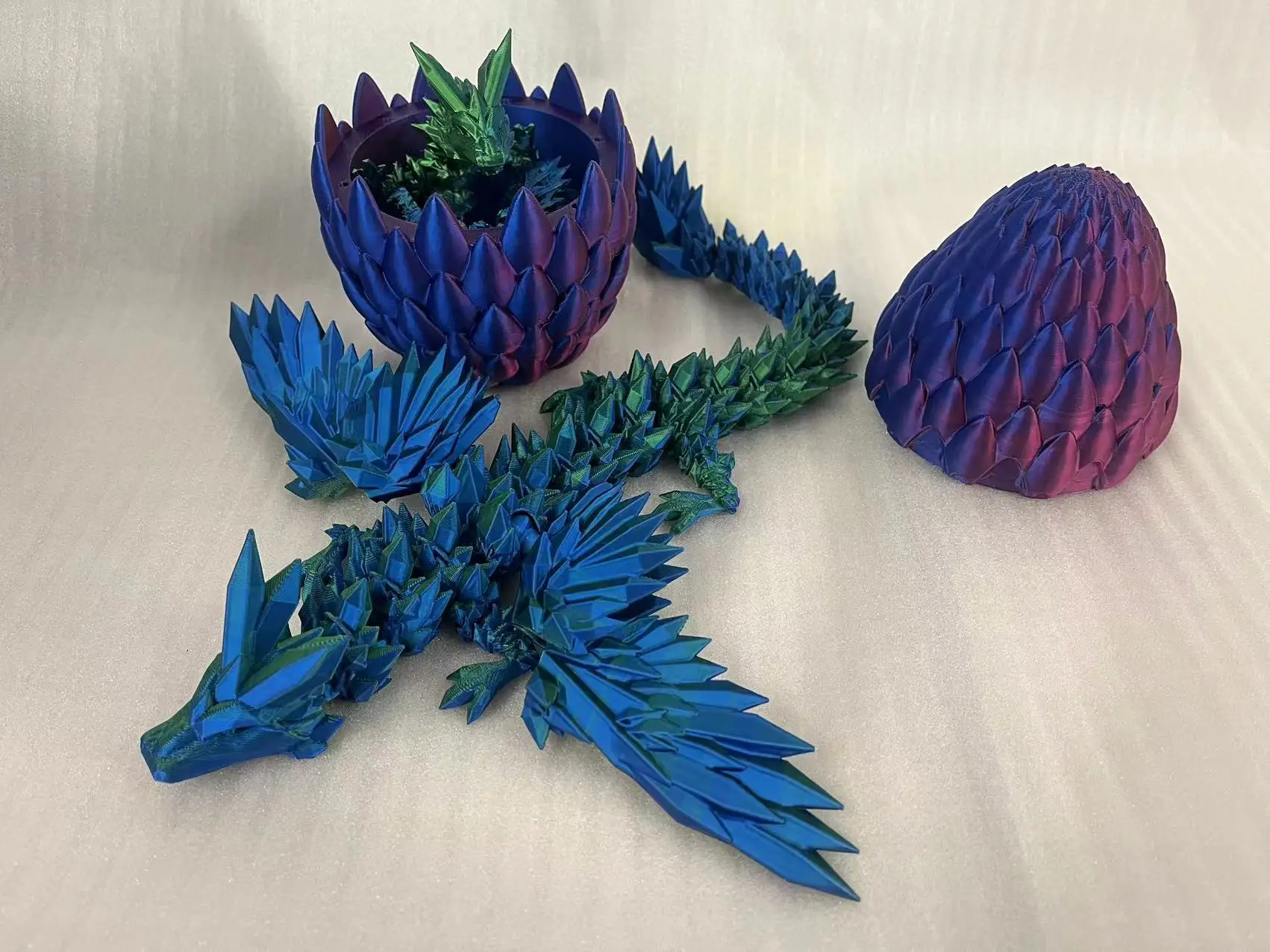 3D printing service FDM process PLA hinge dragon activity toy Dragon eggs