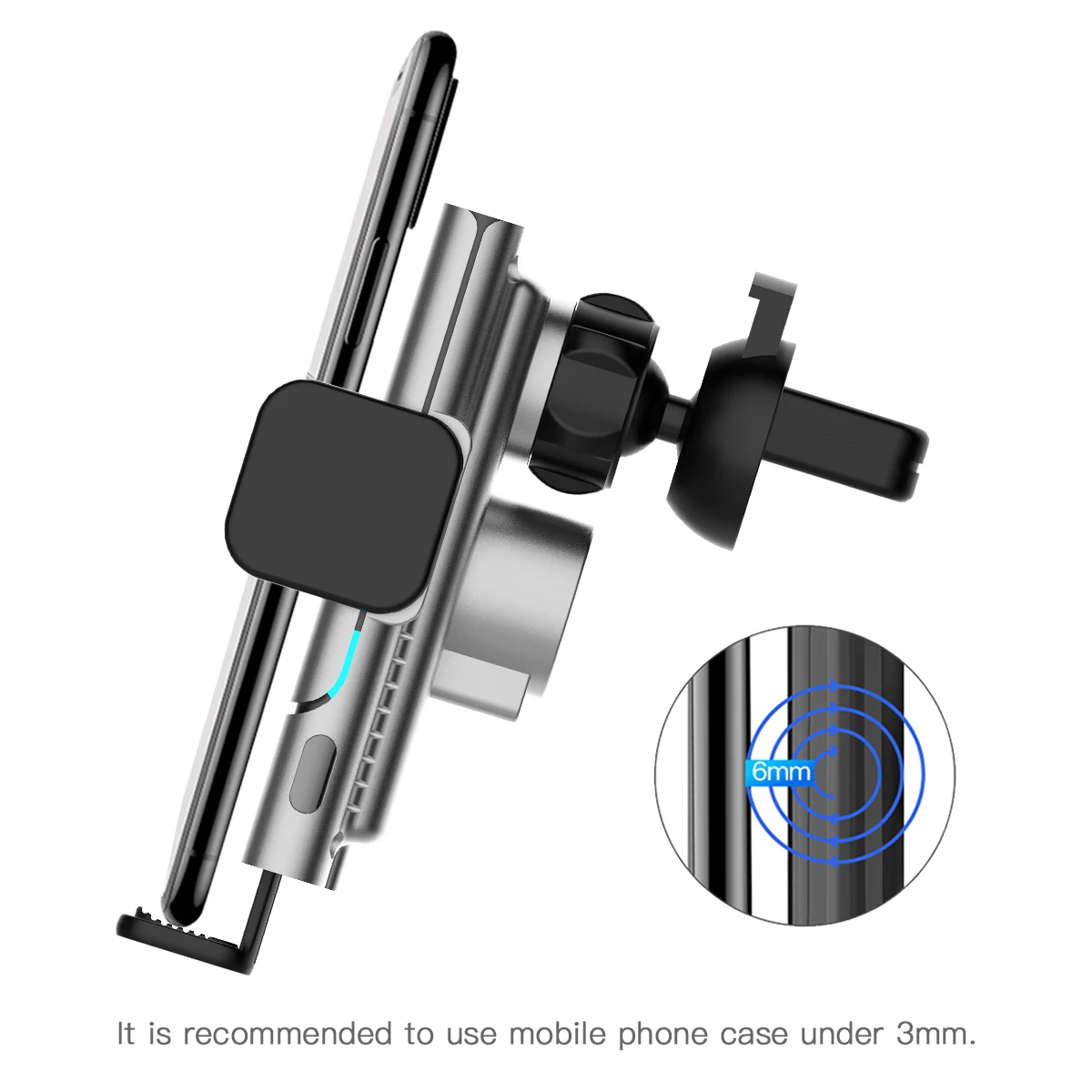 Hot Sale Car Accessories Qi Standard 15W Fast Charging Wireless Mobile Car Charger For Range Rover Sport