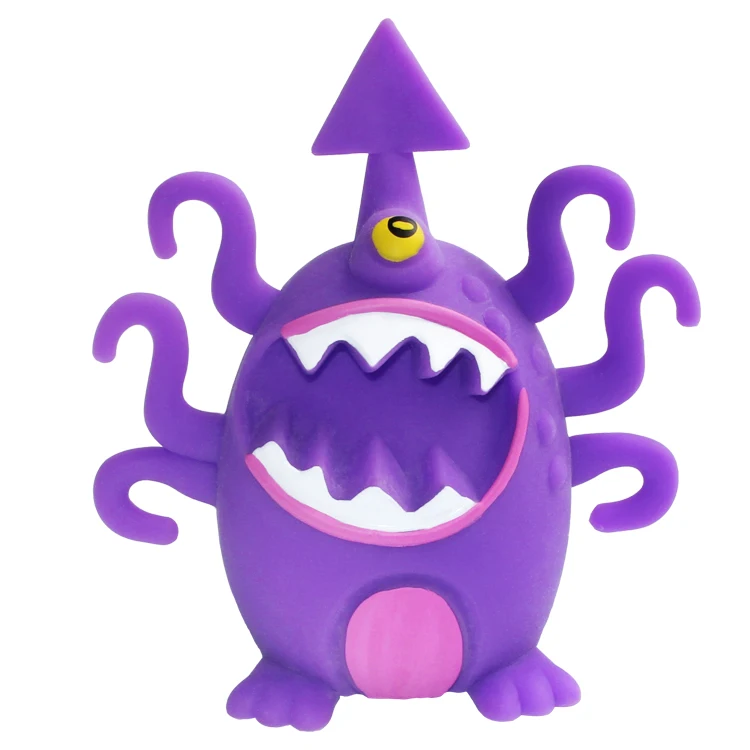 2024 cheap price 6 styles cute animal monsters stress squeeze puffer ball toys ball TPR fidget toys for kids