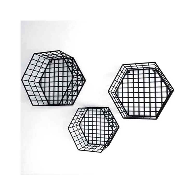 estante de bano Metal nets wall shelf indoor wall rack