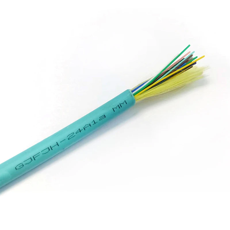 Indoor Communication Cable LSZH 4 6 8 12 core om3 OM4 cable Fiber Optic Distribute Cable