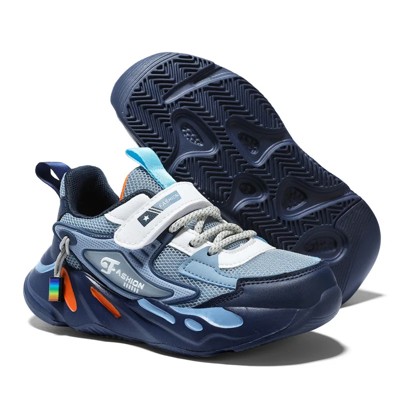 Wholesale Kids Sport Shoes Breathable Children Soft Sole Walking Shoes Comfort Boys Fashion Sneakers