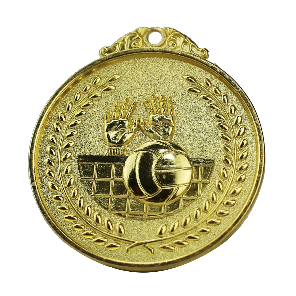 Customized Sports Medals 3D Zinc Alloy Round Marathon Volleyball Gold Silver Copper Metal Medal Designs Medals