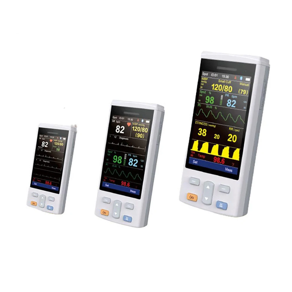 ICEN Vet Blood Pressure Monitor Digital Animal Pulse Handheld Pet Ecg Vital Signs Anaesthesia Veterinary Monitor Etco2