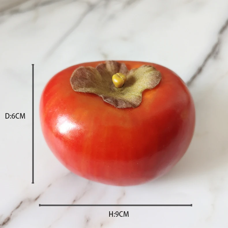 Artificial persimmon fruit kitchen decor artificial fruit