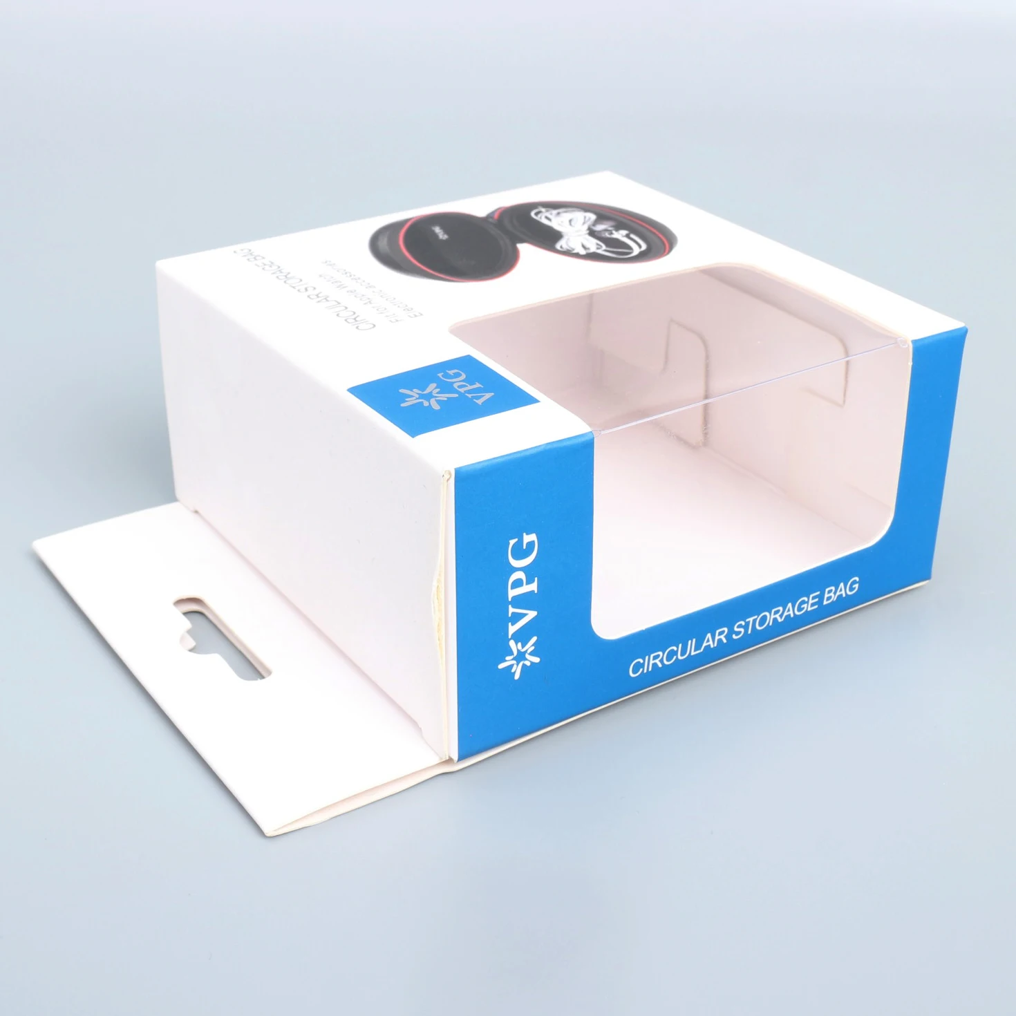 Color Art Paper Cheap flat delivery Printing Earphone Package window Box For Earbuds Packaging Box