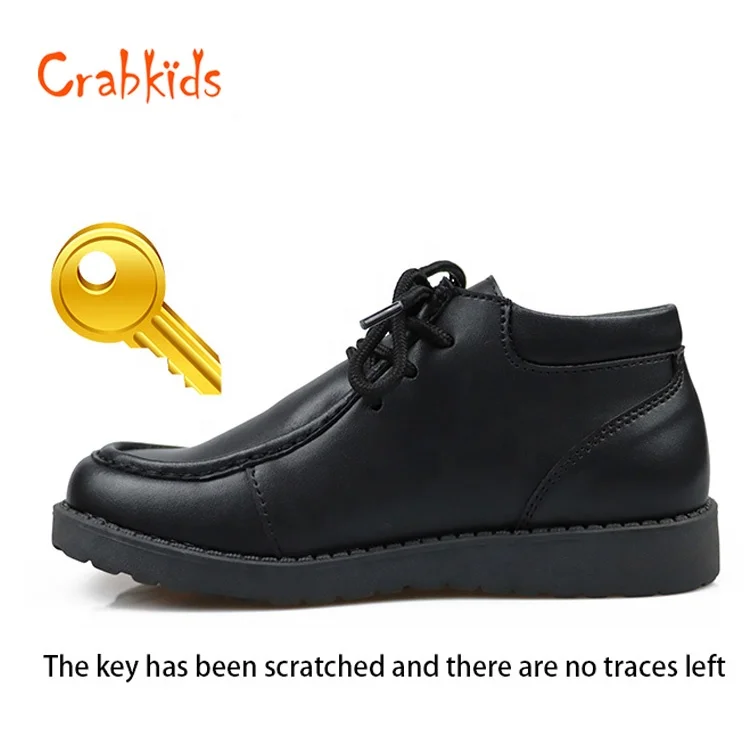 Crabkids Wholesale School Shoes with Black Buckle Strap for Boys