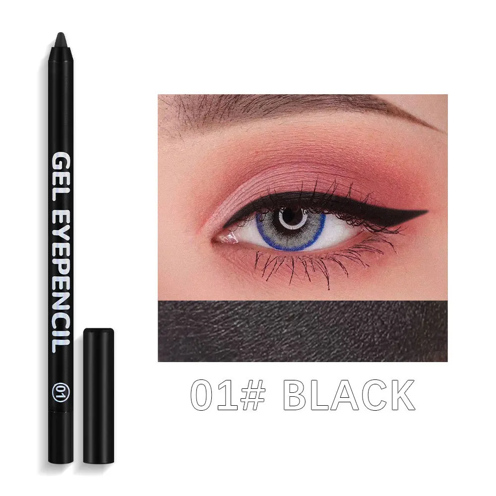 dragon ranee 12 color Sweatproof Eyeliner Pencil Eye Shadow Pencil lasting Eye Liner Pencil Pigment Waterproof Eye Makeup Tools