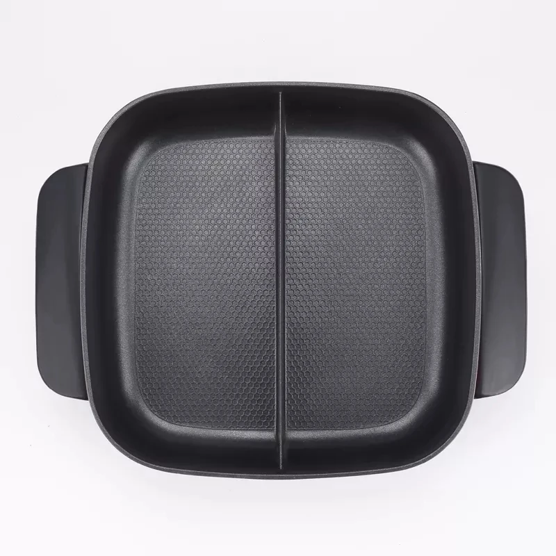 30cm non-stick coating hotpot electric skillet 12 inch electric deep skillet home electric skillet with glass vented lid