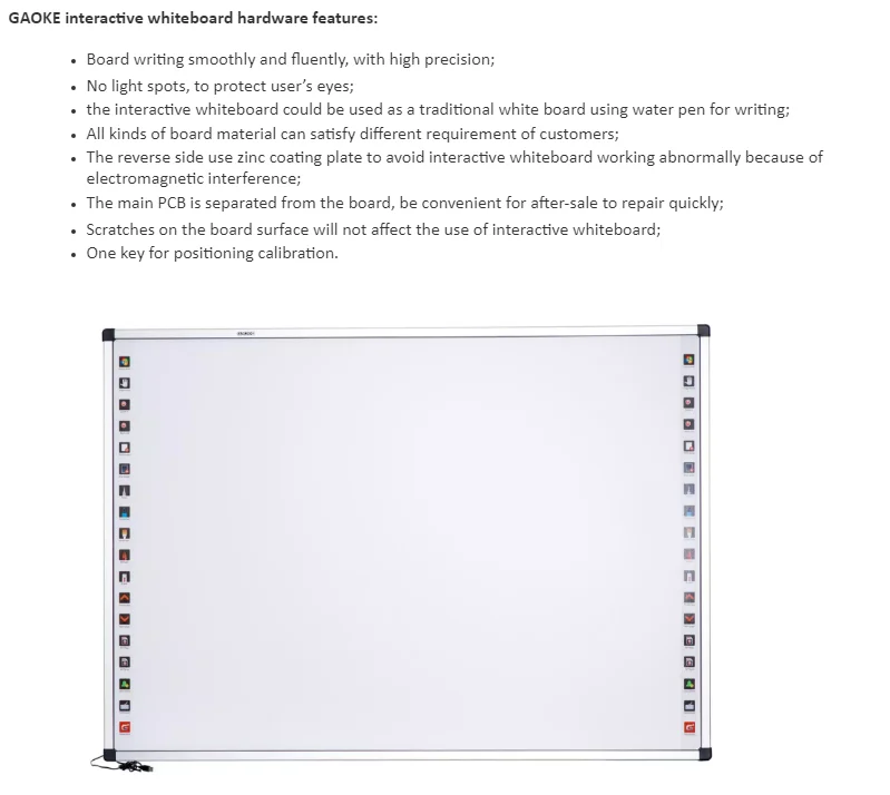 Optical White Smart Interactive board With Teaching Software