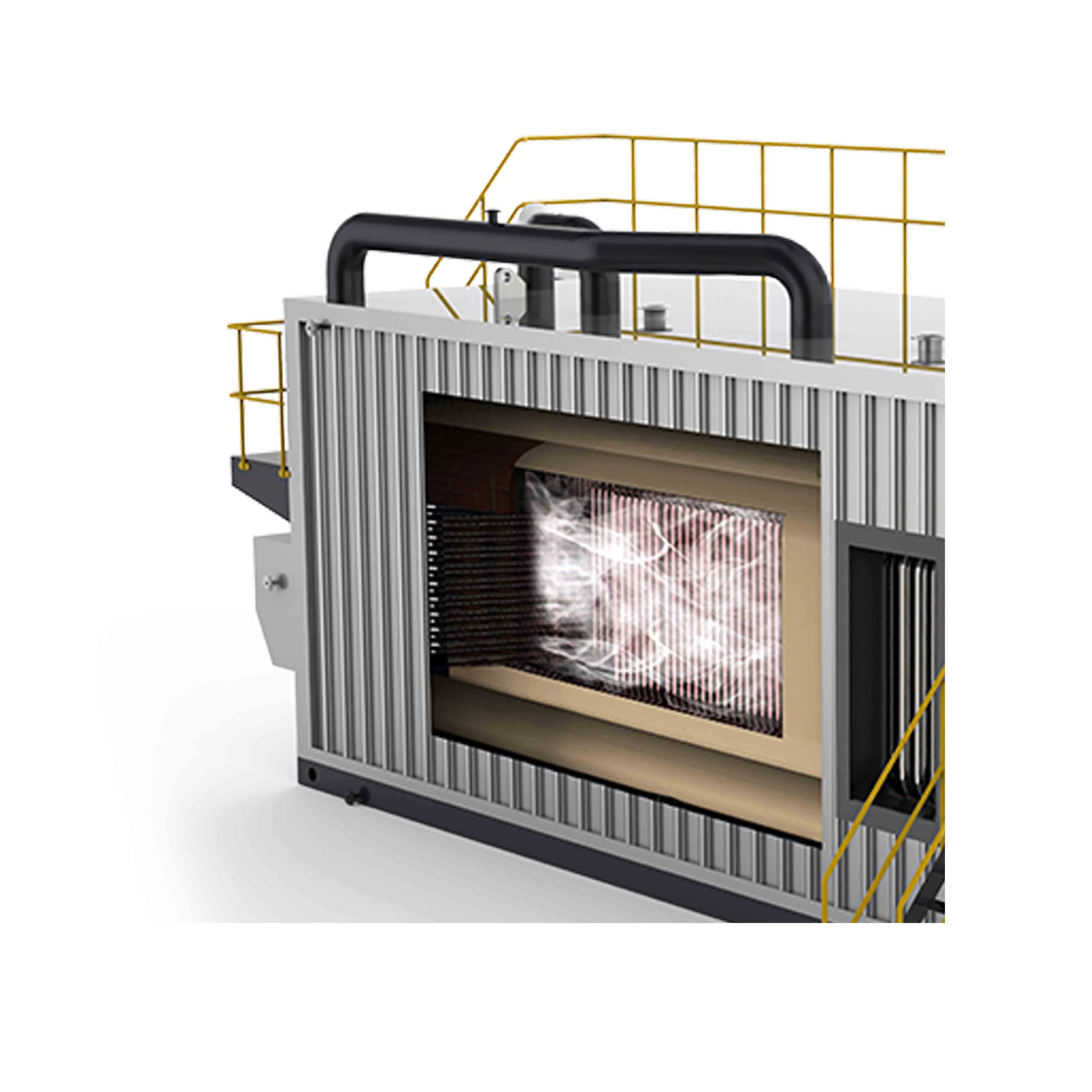 Manufacturers supply SZS series double drum reverse firing gas (oil) steam boiler hot water boiler