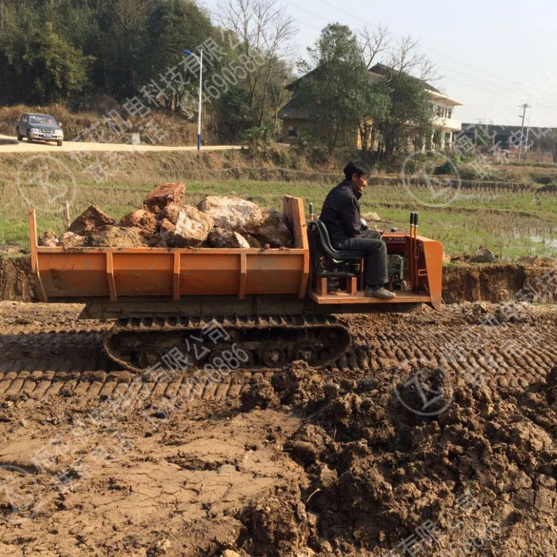 3 ton ride on crawler mini dumper forest farm used mini small track crawler dumper